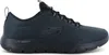 A side view of a black Skechers sneaker. Voir les images du produit