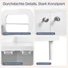 Yaheetech Eckregal mit Schrank 166,5 cm H, Bücherregal mit Produktbild-Vorschau 8