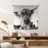 MuchoWow® Wandteppich Wandbehang Schottisches Hochlandrind Produktbild-Vorschau 6