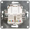 Netzwerkdose McPower "Flair" 2x RJ45, UP, weiß, matt Produktbild-Vorschau 2