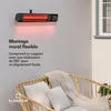 Klarstein Chauffage Infrarouge 2000W – Radiateur Mural Voir les images du produit 3