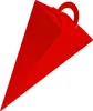 50x itenga Geschenktüte Schultüte mit Griff 14 cm, Rot Produktbild-Vorschau 1