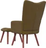 vidaXL Poltrona relax con sgabello in velluto marrone Anteprima dell’immagine prodotto 11