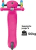 Globber Scooter Primo S7, Neonpink mit Leuchtrollen Produktbild-Vorschau 17