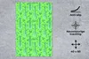 MuchoWow® Mauspad Mousepad Gitarre - Muster - Grün 40x60 cm Produktbild-Vorschau 2