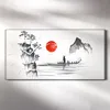 Wohnzimmer-Bild Leinwand Uhr 60x30 Traditionelle japanische Produktbild-Vorschau 2