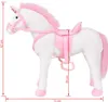 vidaXL Peluche Licorne debout Peluche blanche et rose XXL Voir les images du produit 6