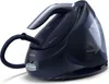 A dark blue steam generator iron on a white background. Produktbild-Vorschau