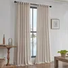 2 Stück Vorhänge Leinenoptik Boho Vorhang Lichtfilterung Produktbild-Vorschau 11