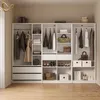 Kleiderschrank Livinity Trento Weiß mit 2 Schubladen, Model Produktbild-Vorschau 2