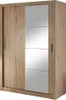 A wardrobe with sliding doors and mirrored panels. Voir les images du produit