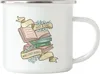 Just a girl who loves books Emaille Tasse Mädchen Produktbild-Vorschau 1