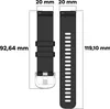 Bizon Armbanduhr Silicone Pro T, QuickRelease 20mm, Schwarz Produktbild-Vorschau 2