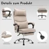 Manažerská židle béžováPolyuretankůže, ergonomická, výškově Náhled obrázku produktu 9