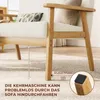Iropro 2 Sitzer Sofa, Kleine Sofa mit Holzrahmen, Produktbild-Vorschau 9