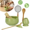 Matcha Set (7 Teilig) Matcha Schale mit Besen, Sieb, Löffel Produktbild-Vorschau 1
