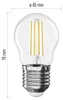 LED žárovka Filament Mini Globe / E27 / 3,4 W (40 W) / 470 lm / teplá bílá Náhled obrázku produktu