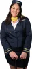 Plus Size Stewardess-Kostüm für Damen blau - XXL Produktbild-Vorschau 2