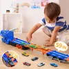 OKWISH Spielfahrzeuge, Kinder Dinosaurier Rennbahn Set mit Produktbild-Vorschau 2