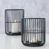 Metalllaterne mit Glaseinsatz 14 - 20 cm CINDY Produktbild-Vorschau 2