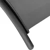 A close-up view of the frame and fabric of a garden lounger. Náhled obrázku produktu