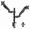 Gembird Adjustable Desk 2-Display Mounting Arm 17” Anteprima dell’immagine prodotto 1