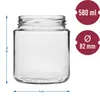 Twist-Off-Glas, bauchig, 580 ml mit farbigen Deckeln Ø Produktbild-Vorschau 4