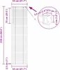 vidaXL Balkenjalousien Silber 220 x 55 cm Aluminium Produktbild-Vorschau 8