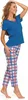 Zweiteiliges Pyjama-Set für Damen mit Spitzenbluse und Produktbild-Vorschau 5