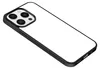 A white iPhone 15 Pro case with a black border is shown on a white background. Anteprima dell’immagine prodotto