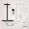 EMKE Duschsystem Luxus-Duschset mit Thermostat, extrabreite Produktbild-Vorschau 7
