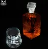 SuperButelki - Karafka szklana 500 ml, z korkiem, tłoczony Podgląd zdjęcia produktu 5