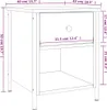 vidaXL Nočné stolíky 2 ks. Sivá Sonoma 40x42x50 cm odvodený Náhľad obrázku produktu 8