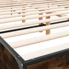 Design Bettgestell Räuchereiche 150x200 cm Holzwerkstoff Produktbild-Vorschau 7