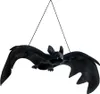Schwarze Fledermaus als Deko aus Vinyl 26 x 9 cm Produktbild-Vorschau 1
