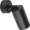 A black metal wall lamp is shown against a white background. Podgląd zdjęcia produktu