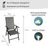 CHILLROI Klappsessel Aluminium 2er Set Gartenstuhl klappbar Produktbild-Vorschau 6