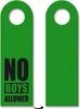 3x No boys allowed Türhänger Türanhänger Türschild Schild Produktbild-Vorschau 1