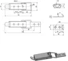 Bednová petlice 62x17 mm, pozinkovaná, 84530 Náhled obrázku produktu 2