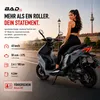 Motorroller 50 ccm Burnout BAD s Grau 45 km/h Produktbild-Vorschau 2