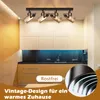 ZMH Deckenlampe Industrial  Wohnzimmer 4 Flammig E14 Produktbild-Vorschau 4