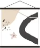 MuchoWow® Textilposter Sommer - Abstrakt - Stern 120x120 cm Produktbild-Vorschau 1