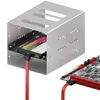 deleyCON 30 cm SATA 3 Kabel Nylon 6 Gbit/s Datenkabel SATA Produktbild-Vorschau 5