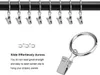Gardinenringe mit Clips (Φ25 mm) (50er-Pack) – Produktbild-Vorschau 4