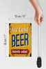 Holzschild Retro 12x18cm Ice Cold Beer served here Bier Produktbild-Vorschau 6