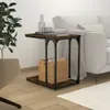 vidaXL Bočný stolík Smoked Oak 50x35x52 cm odvodený výrobok Náhľad obrázku produktu 2
