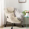 Fauteuil en velours, structure en métal, fauteuil relax, Voir les images du produit 2