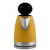 A yellow electric kettle with its lid open, shown from the front. Anteprima dell’immagine prodotto