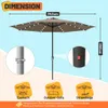Faziango 3.5m Sonnenschirm UV50+ Sonnenschutz Gartenschirm Produktbild-Vorschau 2