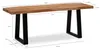 FineBuy Lavice 120 cm Masivní dřevo bez opěradla Acacia - Náhled obrázku produktu 3